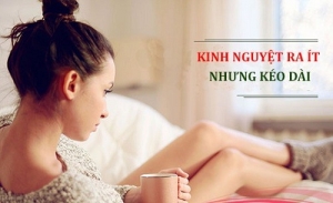 kinh nguyệt ra ít nhưng kéo dài