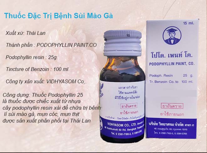 Thuốc chữa sùi mào gà